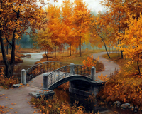 Без бренда «Осенний парк с мостом» в Курске