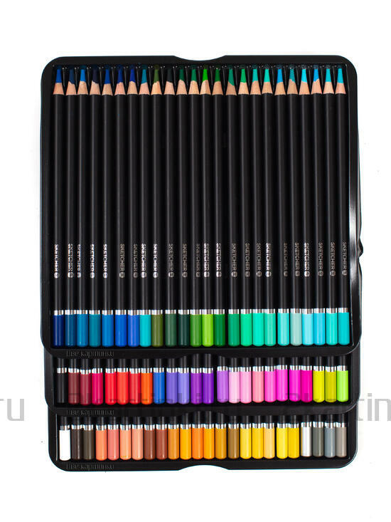 Тип товара Цветные  карандаши "Две картинки" 72 штуки., точилка, раскраска