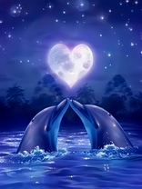 Без бренда «Дельфины под луной вида сердца (20шт)» в Курске