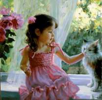 Без бренда «Девочка с кошкой на подоконнике» в Курске