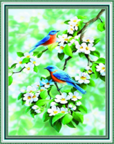 Без бренда «Две птички на цветущей яблоне» в Курске в интернет-магазине  Без бренда «Две птички на цветущей яблоне» в Курске