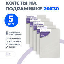 Без бренда «Набор 5 шт. холст Две картинки на подрамнике 20X30» в Курске в интернет-магазине  Без бренда «Набор 5 шт. холст Две картинки на подрамнике 20X30» в Курске