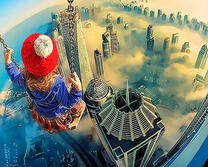 Качели над большим городом