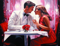 Без бренда «Пара на свидании в ресторане» в Курске