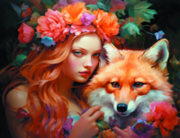 Без бренда «Рыжая девушка и рыжая лисица» в Курске в интернет-магазине  Без бренда «Рыжая девушка и рыжая лисица» в Курске