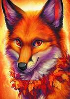 Без бренда «Хитрая лиса с осенним венком» в Курске