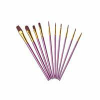 Без бренда «Кисти для рисования набор (10 шт) сиреневые» в Курске